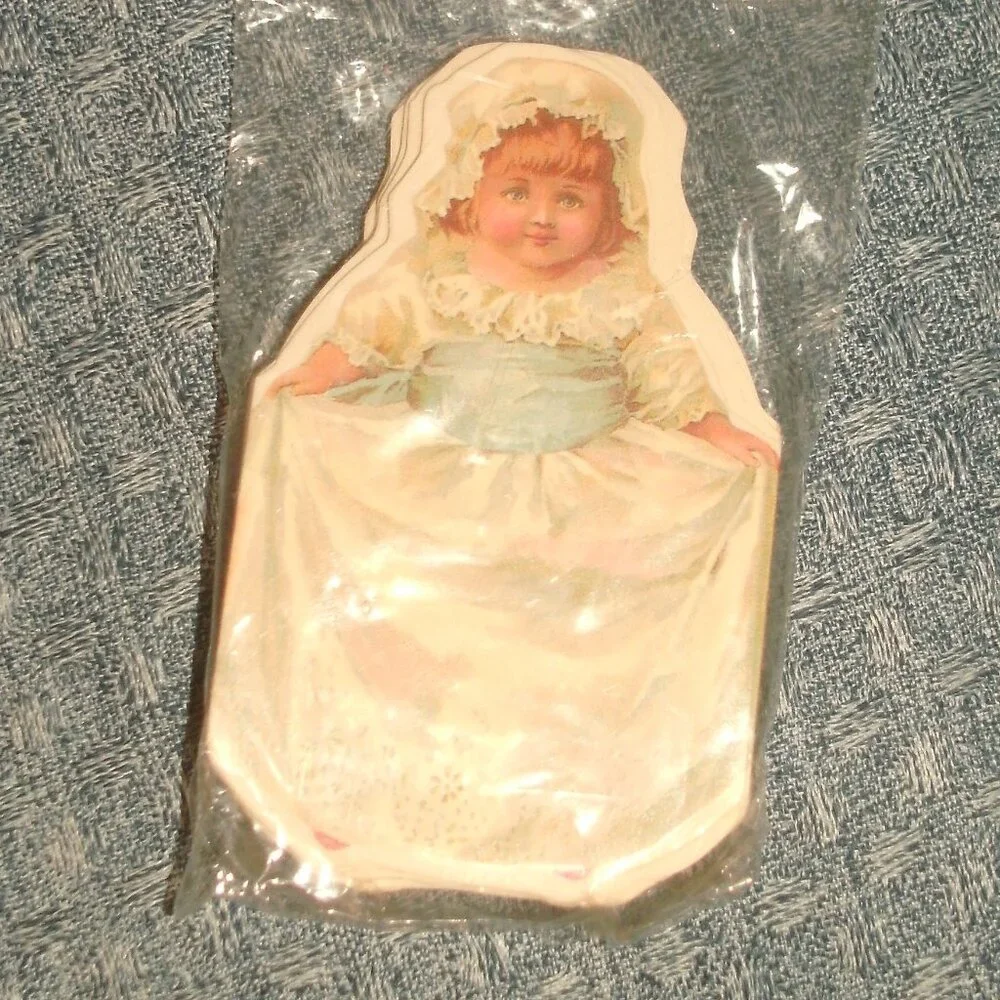 NWT Shackman Vintage Victorian Print Bonnet & Sash Little Girl Garland 99